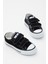 Çocuk Unisex Siyah Kauçuk Taban Keten Cırtlı Spor Ayakkabı 2