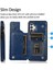 Kart Pu ile Samsung Galaxy A32 5g Çift Manyetik Toka Için Cüzdan Kılıf (Yurt Dışından) 5