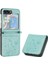 Samsung Galaxy Z Flip6 Manyetik Kapatma Bilek Kayışı Pu Kart Için Flip Case (Yurt Dışından) 1