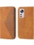 Xiaomi 12 Için Flip Case El Kayışı Günlük Kullanım Eşkenar Dörtgen Şekli Cüzdan Standı (Yurt Dışından) 1
