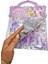 Sticker Kabartmalı Çantalı Iki Sayfalı Sticker Seti (HQK013) - 21X17 Cm- Mor Kız Giydirme 3