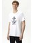 Nautıca Erkek Beyaz Standart Fıt Kısa Kollu T-Shirt 1