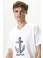 Nautıca Erkek Beyaz Standart Fıt Kısa Kollu T-Shirt 3