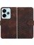 Xiaomi Redmi 13 Için Flip Case Geometrik Desen Darbeye Deri Kılıf Pu (Yurt Dışından) 1