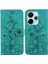 Xiaomi Poco M6 4g Kabartmalı Zambak Manyetik Kickstand Kart Için Flip Case (Yurt Dışından) 1