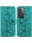 Oppo Oppo 12 Pro 5g Için Flip Case Kart Tutucu Manyetik Kabartmalı Zambak (Yurt Dışından) 1