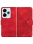 Xiaomi Redmi 13 Için Flip Case Geometrik Desen Darbeye Deri Kılıf Pu (Yurt Dışından) 1