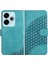 Xiaomi Redmi 13 Için Flip Case Geometrik Desen Darbeye Deri Kılıf Pu (Yurt Dışından) 1