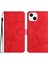 IPhone 13 Için Flip Case Mini Bilek Kayışı Tam Koruma Cüzdan Pu Deri (Yurt Dışından) 5