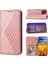 IPhone 13 Için Flip Case Pro Max Eşkenar Dörtgen Şekli Günlük Kullanım Cüzdan El Kayışı (Yurt Dışından) 5