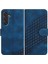 Samsung Galaxy M55 Darbeye Deri Kılıf Için Flip Case Geometrik Desen (Yurt Dışından) 1