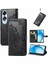 Oppo A60 4g Için Flip Case Basit Iş Zarif Desen Darbeye (Yurt Dışından) 1