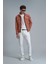 Ader Smart Erkek Chino Pantolon Straight Fit Beyaz 4