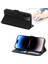 IPhone 16 Için Flip Case Pro Max Çoklu Kredi Kartı Yuvaları Kabartmalı (Yurt Dışından) 3