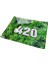 420 Bir Stil 7x 4.5 Kırılmaz Kırılmaz Kristal Temperli K Kız Çiçek Desenli Cam Ot Rulo Tepsisi Duman Aksesuarı (Yurt Dışından) 1