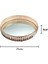Altın 25CM Tarzı Vintage Demir Cam Ayna Tepsi Ev Masaüstü Dekoratif Meyve Takı Kozmetik Saklama Tabak (Yurt Dışından) 1