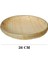 26CM Tarzı El Yapımı Dokuma Bambu Süzgeç Bambu Sal Raft Yuvarlak Tıraş Kepçesi Kendin Yap Dekoratif Meyve Ekmek Sepeti Mutfak Depolama (Yurt Dışından) 1