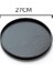 Siyah 27CM Tarzı Japon Tarzı Yuvarlak Tepsi Yiyecek Servis Tabak Ahşap Atıştırmalık Tatlı Tabak Çay Tahtası Doğal Çay Yiyecek Sunucu Tabak Içecek Tabağı Wf (Yurt Dışından) 1