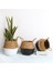 Gri Tarzı 27CM x 24CM Kır Evi Boho Ev Dekorasyonu Depolama Sepeti El Yapımı Hasır Organizatör Bitki Saksısı Çiçek Saksısı Bebek Odası Saksı Panier Osier Mimbre (Yurt Dışından) 3