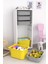 Tekno Trust 60 cm 2 Büyük 4 Küçük Çok Amaçlı Dolap Mutfak Banyo Oyuncak Dolabı Sarı Gri Suntalam Sarı Çoklu 109 3