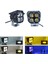 Offroad Sis Lambası Mavi Gündüz Ledli Çakarsız 7.8 x 7.8 x 7.1 cm Set 12-60V / LASS366 2