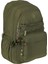 Haki Yeşil Su Geçirmez Krinkıl Kumaş Geniş Iç Hacimli Günlük & Okul Sırt Çantası 1