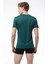 Erkek Yeşil 3 Lü Paket Basic V Yaka Ince Modal Yaz Serinliği Tshirt 3M085 2