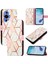 Huawei Nova 11 Için Kılıf Mermer Desen Cüzdan Pu Deri Kickstand (Yurt Dışından) 5