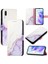 Huawei P20 Kickstand Mermer Desen Cüzdan Pu Deri Kılıf (Yurt Dışından) 5