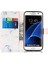 Samsung Galaxy S7 Kenar Tam Koruma Için Flip Case Mermer Desen Pu (Yurt Dışından) 5