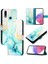 Samsung Galaxy A10S Pu Deri Kickstand Cüzdan Mermer Desen (Yurt Dışından) 1