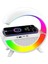 BT-2301 Wireless Kablosuz Şarj Destekli Radyolu Rainbow Aydınlatmalı Bluetooth Hoparlör Fm Radyo 1