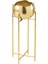 Bowl Gold Metal Saksı / S 1