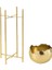 Bowl Gold Metal Saksı / S 3