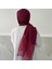 Ipeksi Tül Jakar Şal Bordo JSK0214 3
