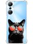 Infinix Hot 20 Uyumlu Kedi 3 Baskılı Şeffaf Köşe Korumalı Antişok Kılıf 1