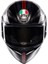 Agv K1 S Lap Matt Black Grey Red Kapalı Kask 4