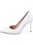 Claire Beyaz Kadın Napa Deri Stiletto 3