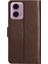Motorola Moto G24 Kart Tutucu Pu Deri Bilek Kayışı Kapatma Için Filp Durumda (Yurt Dışından) 5