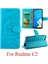 Realme C2 Kickstand Darbeye Pu Deri Kart Tutucu Için Flip Case (Yurt Dışından) 2