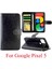 Google Piksel 5 Manyetik Kapatma Kart Tutucu Pu Deri Için Flip Case (Yurt Dışından) 5