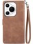 Huawei Pura 70 Flip Fermuar Tarzı Çoklu Kart Yuvası Cüzdan Için Flip Case (Yurt Dışından) 5