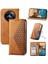 Realme 12 5g El Kayışı Standı Için Flip Case Günlük Kullanım Eşkenar Dörtgen Şekli Cüzdan (Yurt Dışından) 5