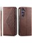Samsung Galaxy S24 Cüzdan Eşkenar Dörtgen Şekli Standı Günlük Kullanım Için Flip Case (Yurt Dışından) 1