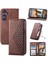 Samsung Galaxy S24 Cüzdan Eşkenar Dörtgen Şekli Standı Günlük Kullanım Için Flip Case (Yurt Dışından) 5