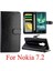 Nokia 7.2 Kart Tutucu Manyetik Kapatma Darbeye Pu Deri Için Flip Case (Yurt Dışından) 3