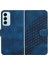 Samsung Galaxy M14 Geometrik Desen Pu Deri Flip Kapak Için Flip Case (Yurt Dışından) 1