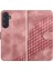 Samsung Galaxy M55 Darbeye Deri Kılıf Için Flip Case Geometrik Desen (Yurt Dışından) 1
