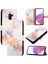 Samsung Galaxy A8 2018 Mermer Desen Cüzdan Kickstand Pu Deri (Yurt Dışından) 5