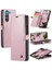 YH Mall Samsung Galaxy Z Için Flip Case Fold 6 5g Retro Cüzdan Kapak Çılgın At (Yurt Dışından) 1